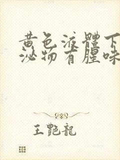 黄色液体下面分泌物有腥味