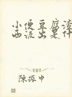 小便豆腐渣样东西流出是什么情况