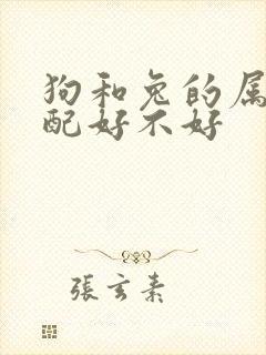 狗和兔的属相婚配好不好