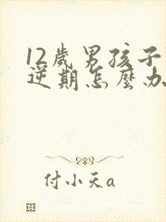 12岁男孩子叛逆期怎么办