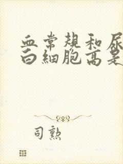 血常规和尿常规白细胞高是什么原因