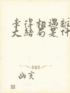 幸得相遇离婚时大结局是什么