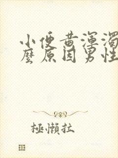 小便黄浑浊是什么原因男性