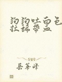 狗狗吐白色粘液拉稀带血