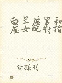 白羊座男和摩羯座女配对指数