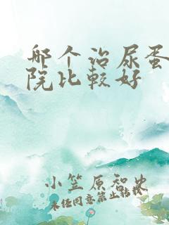 哪个治尿蛋白医院比较好