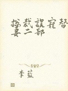 总裁误宠替身甜妻二部