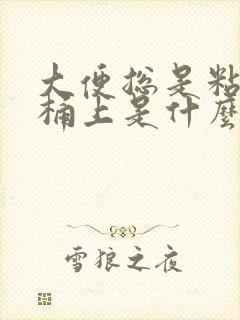 大便总是粘在马桶上是什么原因