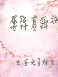 尿路有感染症状看什么科