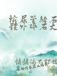 输尿管结石上段体外碎石大概多少钱