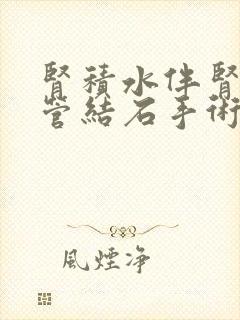 肾积水伴肾输尿管结石手术费是多少?