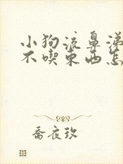 小狗流鼻涕呕吐不吃东西怎么回事