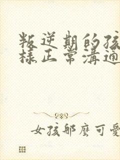 叛逆期的孩子怎样正常沟通