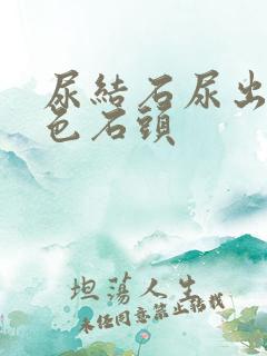 尿结石尿出来黑色石头