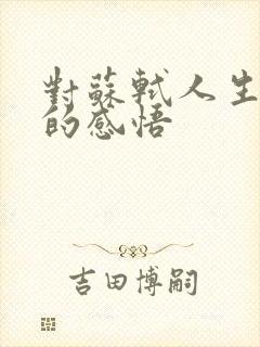 对苏轼人生经历的感悟