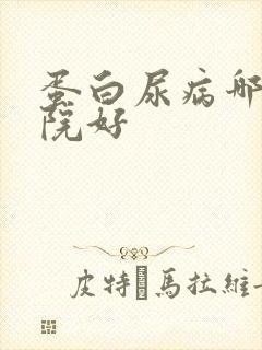 蛋白尿病哪个医院好