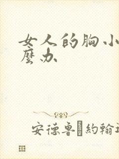 女人的胸小了怎么办