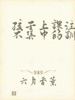 孩子上课注意力不集中的训练方法