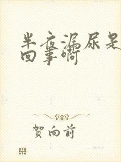 半夜漏尿是怎么回事啊