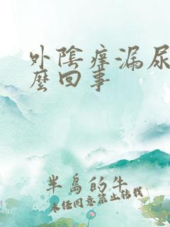 外阴痒漏尿是怎么回事