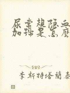 尿常规隐血1个加号是怎么回事