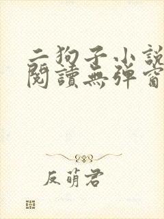 二狗子小说全文阅读无弹窗