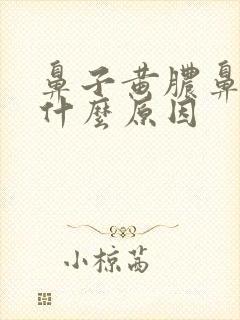 鼻子黄脓鼻涕是什么原因