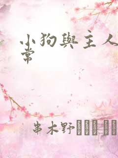 小狗与主人的日常