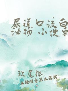 尿道口流白色分泌物 小便刺痛