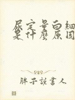 尿定量白细胞高是什么原因引起的