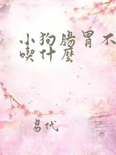 小狗肠胃不舒服吃什么