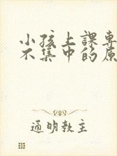 小孩上课专注力不集中的原因