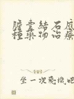 胆囊结石应用哪种药物治疗