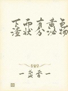 下面有黄色豆腐渣状分泌物还痒