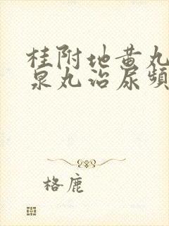 桂附地黄丸和缩泉丸治尿频