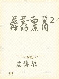 尿蛋白质2个加号的原因