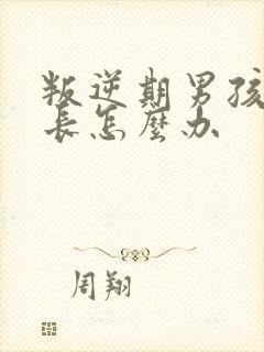 叛逆期男孩的家长怎么办