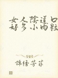 女人阴道口起了好多小肉粒像小米粒