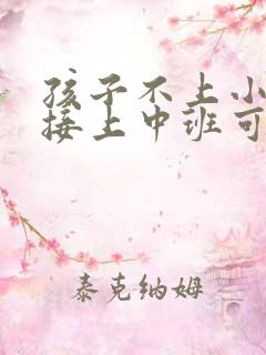 孩子不上小班直接上中班可以吗