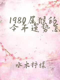1980属猴的今年运势怎么样