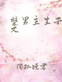 双男主生子高干文