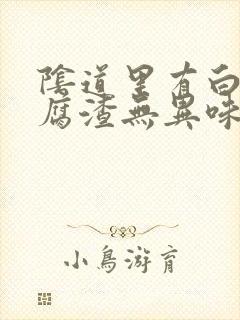 阴道里有白色豆腐渣无异味