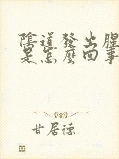 阴道发出腥臭味是怎么回事