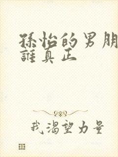 孙怡的男朋友是谁真正