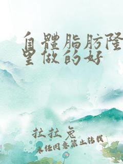 自体脂肪隆胸哪里做的好