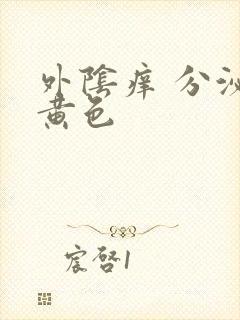 外阴痒 分泌物黄色