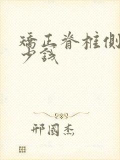 矫正脊椎侧弯多少钱