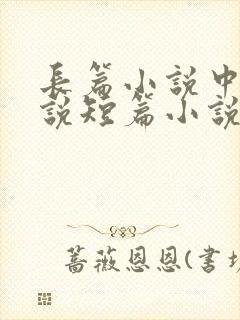 长篇小说中篇小说短篇小说如何区分