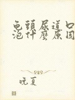 龟头尿道口小水泡什么原因