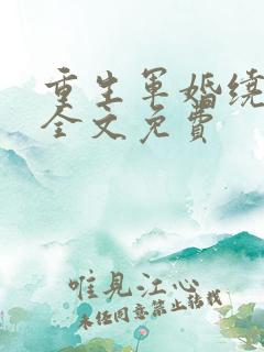 重生军婚绕指柔全文免费